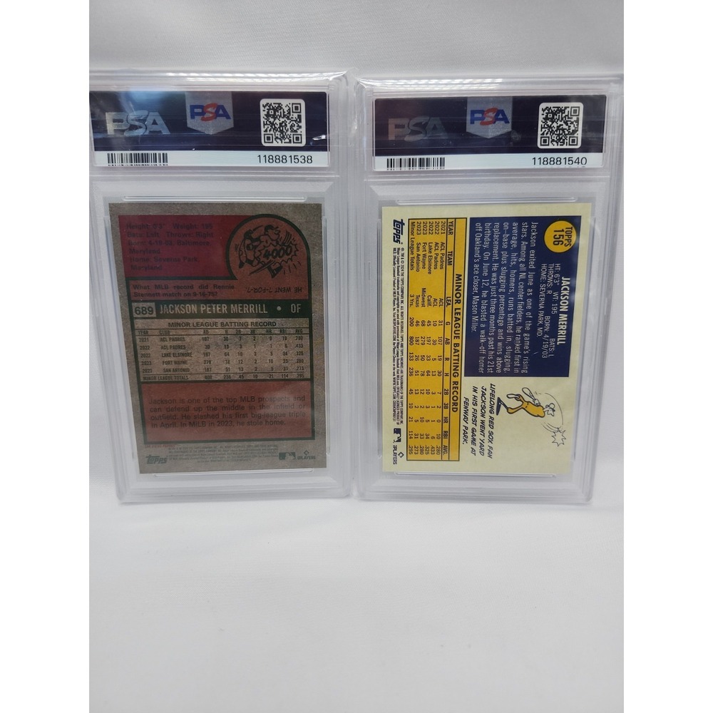 Jacksom Merrill Rookie Cards - Picture 4 of 4